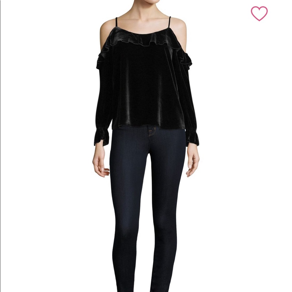 SOLD! Joie Cold Shoulder Velvet Top